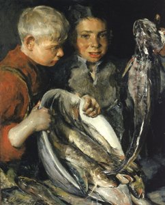 Fischerkinder, ca. 1902 von Charles Webster Hawthorne