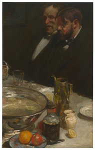 Die Geschichte Die Gäste, Freuden des Tisches, 1898 von Charles Webster Hawthorne