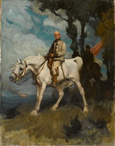 General Sir Frederick Sleigh Roberts auf seinem Pferd Vonolel
