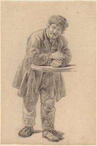 Mann, der sich auf einen Tresen lehnt von Charles Wesley Jarvis