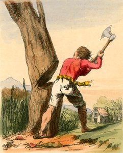 Jack fällt die Bohnenranke von Charles West Cope