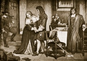 Der Abschied von Lord und Lady Russell, 1683 von Charles West Cope
