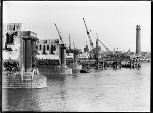 Abriss der Waterloo-Brücke, Lambeth, Greater London Authority, 1936 von Charles William Prickett