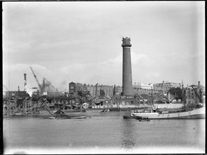 Schroturm und Bleifabrik, Belvedere Road, Lambeth, Greater London Authority von Charles William Prickett