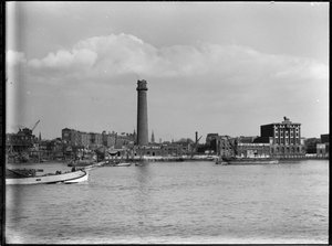 Schrotturm und Bleiarbeiten, Belvedere Road, Lambeth, Greater London Authority von Charles William Prickett