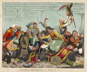 Politische Quadrille - das Spiel ist aus, veröffentlicht 1806
