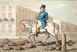 Das Pferd des Regenten, veröffentlicht 1812 von Charles Williams