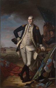 George Washington in der Schlacht von Princeton von Charles Willson Peale