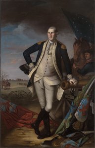George Washington in der Schlacht von Princeton von Charles Willson Peale