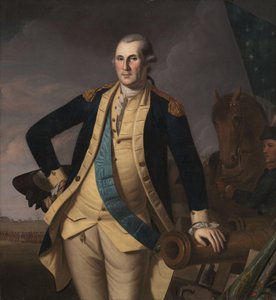 George Washington in der Schlacht von Princeton von Charles Willson Peale