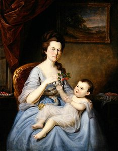 Porträt von Mrs. David Forman und Kind, ca. 1785