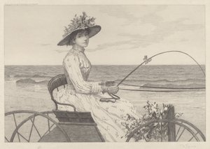 Ohne Titel (Frau in einer Kutsche)