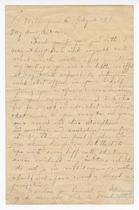Brief an Oscar W. Price von Colonel Charles Young, 14. Juli 1918
