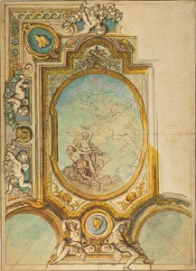 Studien für eine Deckendekoration mit der Apotheose der Psyche (recto); Studien für eine Deckendekoration mit der Apotheose der Psyche (verso)