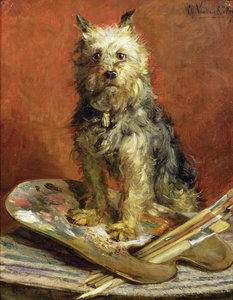 Der Hund des Künstlers von Charles van den Eycken