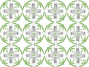 Matcha Wiederholungsmuster, 2018 von Charlotte Orr