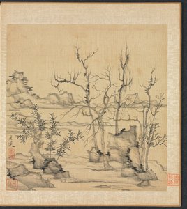Landschaft im Stil von Ni Zan von Chen Hongshou