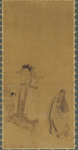 Der Drachenkönig verehrt den Buddha, Ming-Dynastie, frühes bis mittleres 17. Jahrhundert