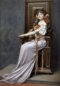 Opernsängerin Ketty Lapeyrette (1884-1940) als Dalila in der Oper "Samson et Dalila", Foto von Cheri Rousseau aus der französischen Zeitung "Le Theatre" vom August 1908 von Cheri Rousseau