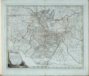 Generalkarte des Gouvernements Nischni Nowgorod, 1788 von Chernoi
