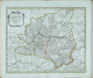 Generalkarte des Gouvernements Wjatka, 1791 von Chernoi