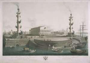 Blick auf die Landzunge der Wassiljewski-Insel, 1810er Jahre