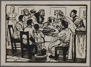 Lass uns einen Drink auf Silvester nehmen, ca. 1945 von Chi Kwei Sung