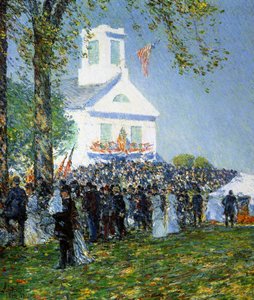 Ein amerikanisches Volksfest von Childe Frederick Hassam