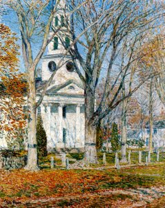 Kirche in Old Lyme von Childe Frederick Hassam