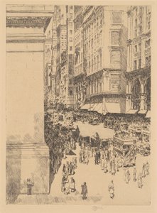 Fifth Avenue, Mittag von Childe Frederick Hassam