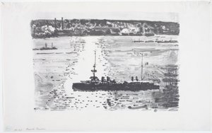 Französischer Kreuzer (Lithografie) von Childe Frederick Hassam