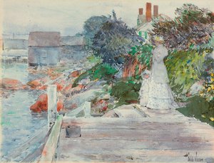 Meeresfront, Gloucester, Massachusetts, ca. 1890-95 von Childe Frederick Hassam