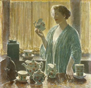 Erdbeer-Teeset von Childe Frederick Hassam