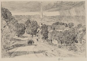 Ein Dorf in Vermont von Childe Hassam