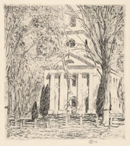 Kirche in Old Lyme, 1924 von Childe Hassam