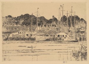 Innerer Hafen, Gloucester von Childe Hassam