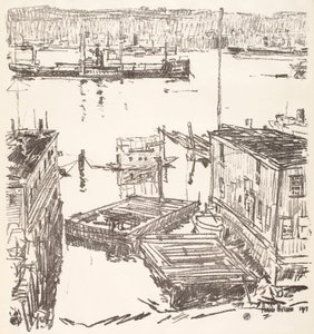 North River von Childe Hassam