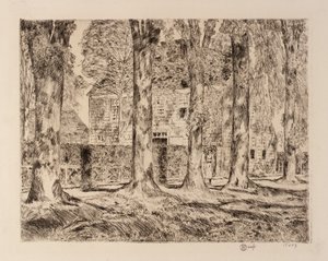 Die Dorfulmen, Easthampton von Childe Hassam