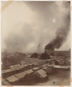 Ein großes Feuer am Haupttor von Peking von Chinese Photographer