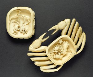 Schachtel in Form einer Krabbe, Qianlong-Periode, 1736-95 von Chinese School