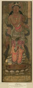 Bodhisattva Manjusri, Tunhuang, 7.-8. Jahrhundert