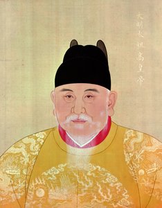 Kaiser Chu Yuan-Chang (1328-98) Gründer der Ming-Dynastie von Chinese School