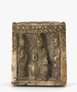 Vierseitige Miniaturstele, möglicherweise Westliche Wei-Dynastie, ca. 550