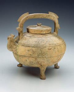 Glasierte Keramikkanne, Zeit der Streitenden Reiche, 1027-220 v. Chr. von Chinese School