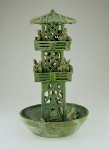 Modell eines Wachturms, Han-Dynastie (206 v. Chr.-220 n. Chr.)
