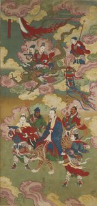 Numinöse Schatzgesandte, aus einem buddhistischen Land- und Wasser-Ritualset