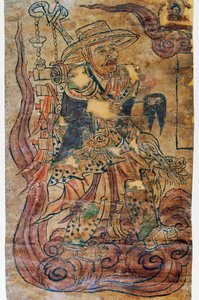 Pilgermönch, Miniatur, Dunhuang, chinesische Zivilisation, 9. Jahrhundert