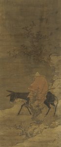 Reiten durch Schnee auf der Suche nach Pflaumenblüten, Ming- oder Qing-Dynastie, 15.-18. Jahrhundert