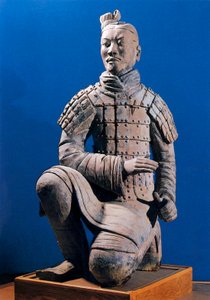 Terrakotta-Armee-Krieger, Mausoleum von Kaiser Qin Shi Huang, 3. Jahrhundert v. Chr. (Foto) von Chinese School