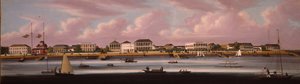 Die Shanghai-Regatta mit Blick auf den Bund, ca. 1850